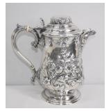 Antique Victorian Sterling Silver Coffee Pot