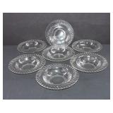 7 Fostoria Colony Rimmed Soup Bowls