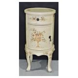 Round Shabby Chic Nightstand / Accent Cabinet