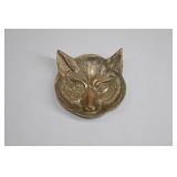 Solid Brass Wolf Head Trinket Tray