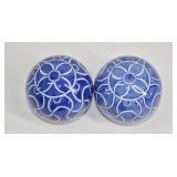 Blue And White Porcelain Decorative Balls
