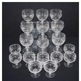 Webb Corbett Cut Crystal Stemware Service 18pcs