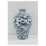 Antique Chinese Porcelain  Dragon Vase 12'