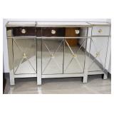 Hollywood Regency Style Mirrored Sideboard