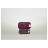 Natural Ruby 14.62ct Octagon Step Cut Gemstone