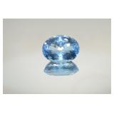 Swiss Blue Topaz 31.86ct Oval Cut Loose Gemstone