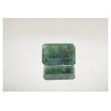 Natural Emerald 17.14ct Rectangular Step Cut