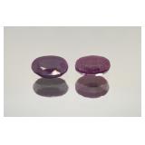 Natural Mozambique Ruby Pair 8.76ct Certified