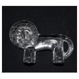 MCM Vintage Kosta Boda Crystal Lion Figurine