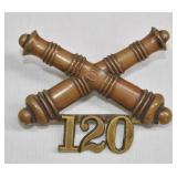 120th Infantry Spanish-American War Cap Badge