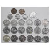 Canadian Quarter, Dime & Penny Coin Lot