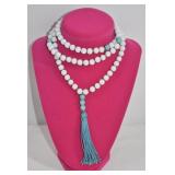 Glass Prayer Beads w/ Tassel