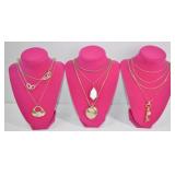 Gold Tone Fashion Necklace Collection (8)