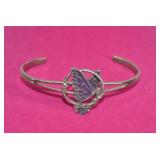 Sisk Pewter Enamel Butterfly Bangle