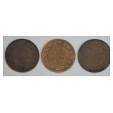1916-1918 Canadian Large Cents Trio