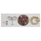 Vintage Brooch Lot incl. Eastern Star Pin