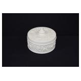 Wedgwood Embossed Queen's Ware Covered Box