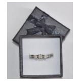 10K Gold Diamond Ring - Size 6.25