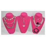 Vintage Silvertone Necklace Jewelry Lot