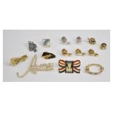 Vintage Avon Jewelry Lot (14) Pins