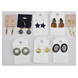 New Fashion Earrings Lot (8 Pairs)