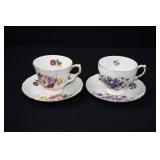 Queen Anne Floral Tea Cup Duos