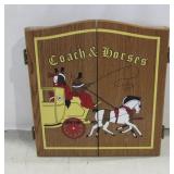 Vintage ï¿½Coach & Horsesï¿½ Dartboard Cabinet