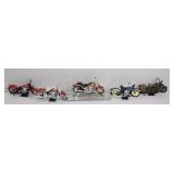 5 Harley-Davidson Style Motorcycle Model Replicas