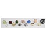 13 Costume Rings - Mixed Styles & Materials