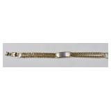 Speidel USA ID Bracelet Gold Tone