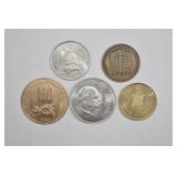 Canadian Trade Dollars & Tokens Lot (5)
