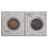 1919 & 1920 Canadian Large Cents