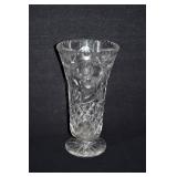 Vintage Cut Crystal Floral Vase