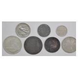 World Coins & Tokens Mixed Lot (7 Pcs)