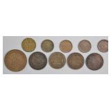 Canadian Tokens & Cents Mixed Lot