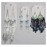 Statement Dangle Earrings (3 Pairs)