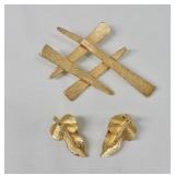 Celebrity NY Brooch & Clip Earrings Set