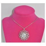 Sterling Coin Pendant Necklace