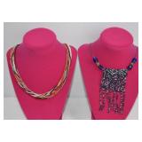 Vintage Beaded Necklace Pair