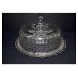 Vintage Glass Butter Dish