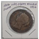 1856 Nova Scotia Penny Token