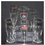 5 Sleeman Brewery Advertising Beer Glasses