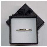 14KT White Gold Diamond Solitaire Ring