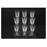 Set of 9 Vintage Cut Crystal Stemware