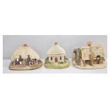 Lilliput Lane Cottage Collection, 3 Pcs