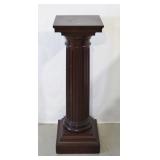 Mahogany Classical Column Pedestal Stand