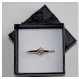 10K Gold Diamond Solitaire Ring