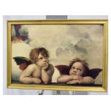 Cherubs After Raphael Framed Print