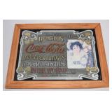 Framed Coca-Cola Advertising Mirror Sign