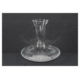 Modern Clear Glass Decanter with Flared Base
